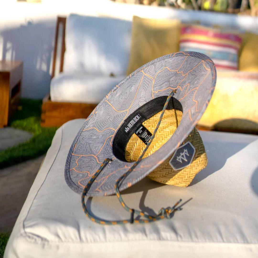 Hemlock Kids 3-6 Signature Lifeguard Straw Hat - Nomad Blue